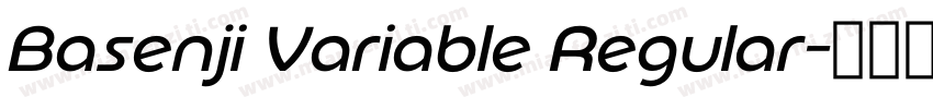 Basenji Variable Regular字体转换